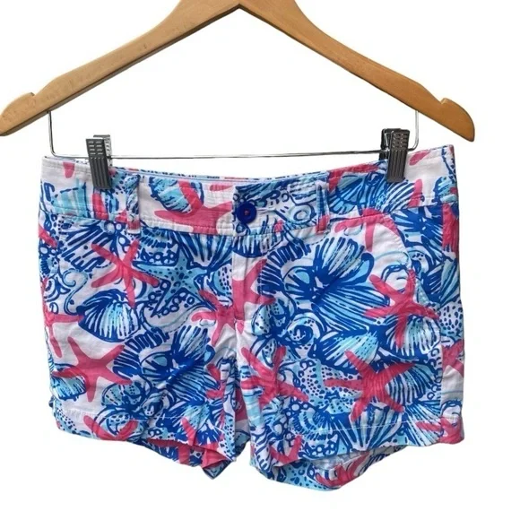 Lilly Pulitzer She Sells Sea Shells Callahan Shorts | Size:2 - Picture 2 of 14